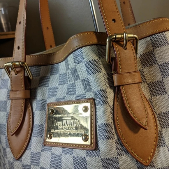 Auth Louis Vuitton Azur Hampstead MM adjustable straps - Picture 2 of 12